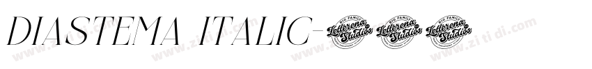 Diastema Italic字体转换